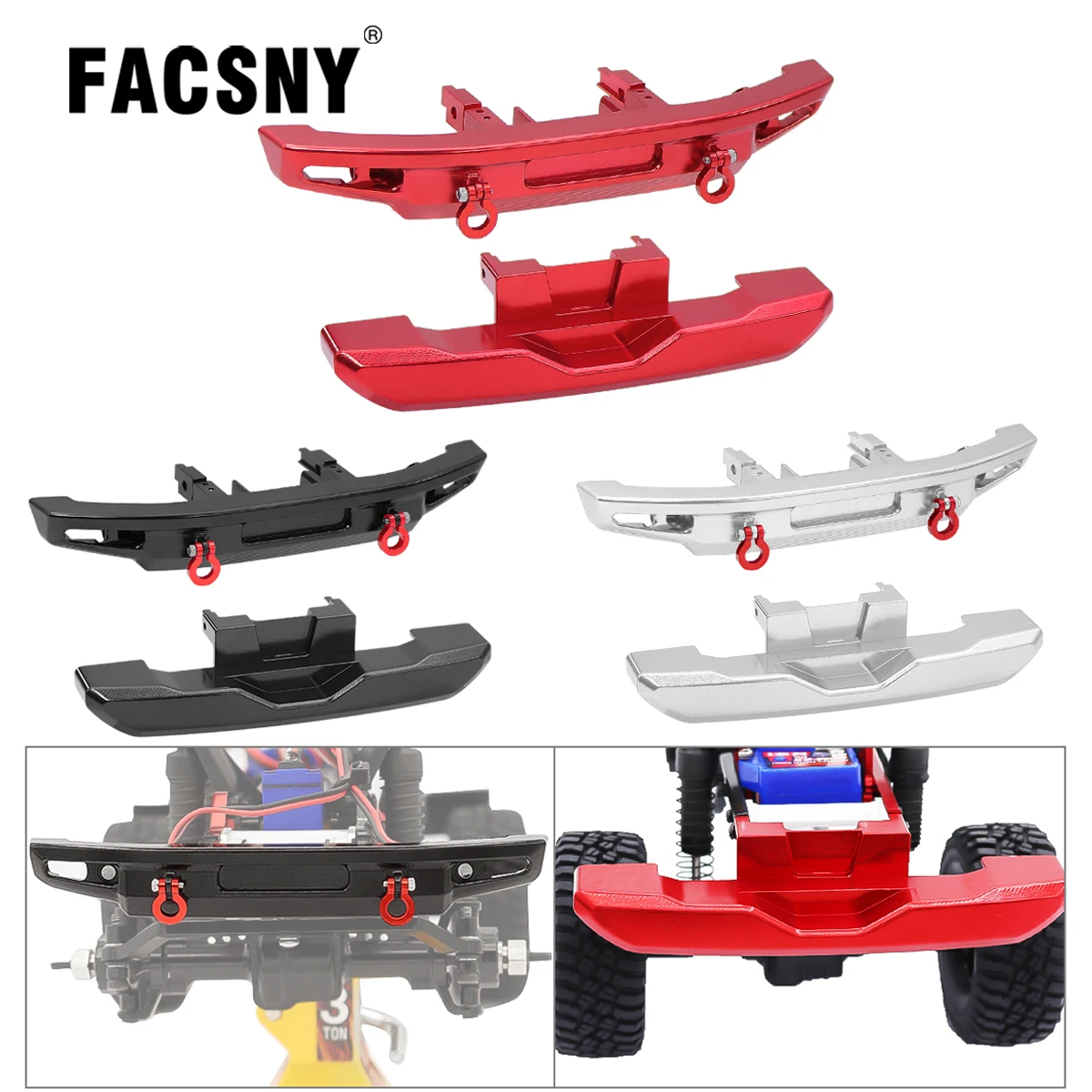 

TRX4M CNC алюминиевый передний задний бампер для 1/18 RC Crawler Car Traxxas TRX-4M бронко
