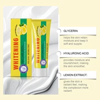 Lotion pour le corps éclaircissante au citron, hydrate doucement la peau sèche, même le teint, crème nourrissante éclaircissante pour le corps 5