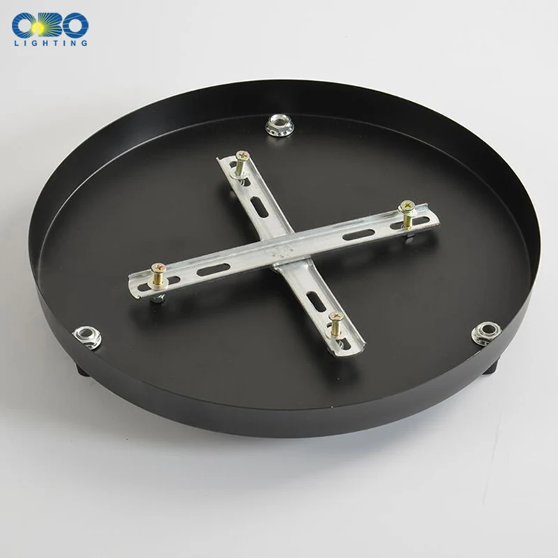 Ceiling Plate Iron Pendant Lamp Bases DIY 2/3/4/5 holes 25cm/30cm/40cm/50cm Straight/Round