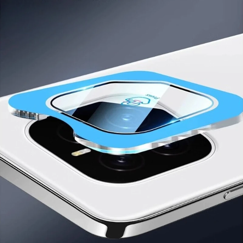 Premium Full Glue Tempered Glass Camera Lens Protector with Easy Installation Locator