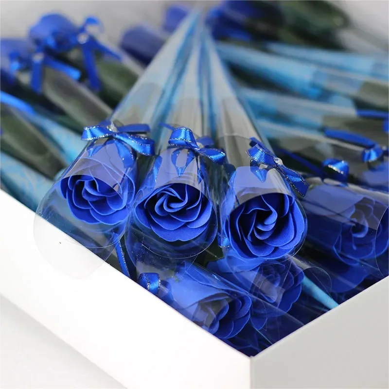 10 Stück einzelne künstliche Rosenblüten, simulierte Seifenblumen für Valentinstag, Jahrestag, Hochzeit, Party, Dekoration, Partygeschenke – Detail 6