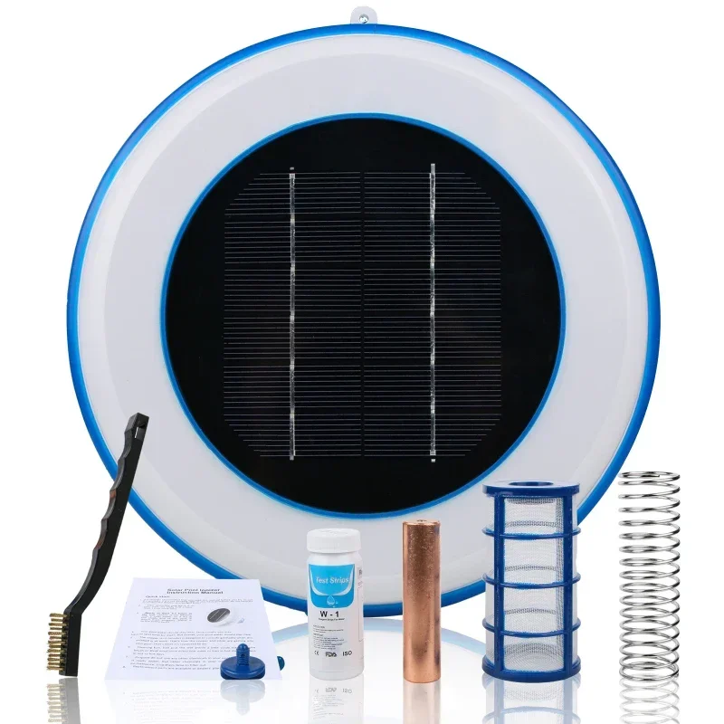 

Solar Pool Ionizer Copper Silver Ion Swimming Pool Purifier Algae Resistance Lower Chlorine Outdoor Swim Water Purifier