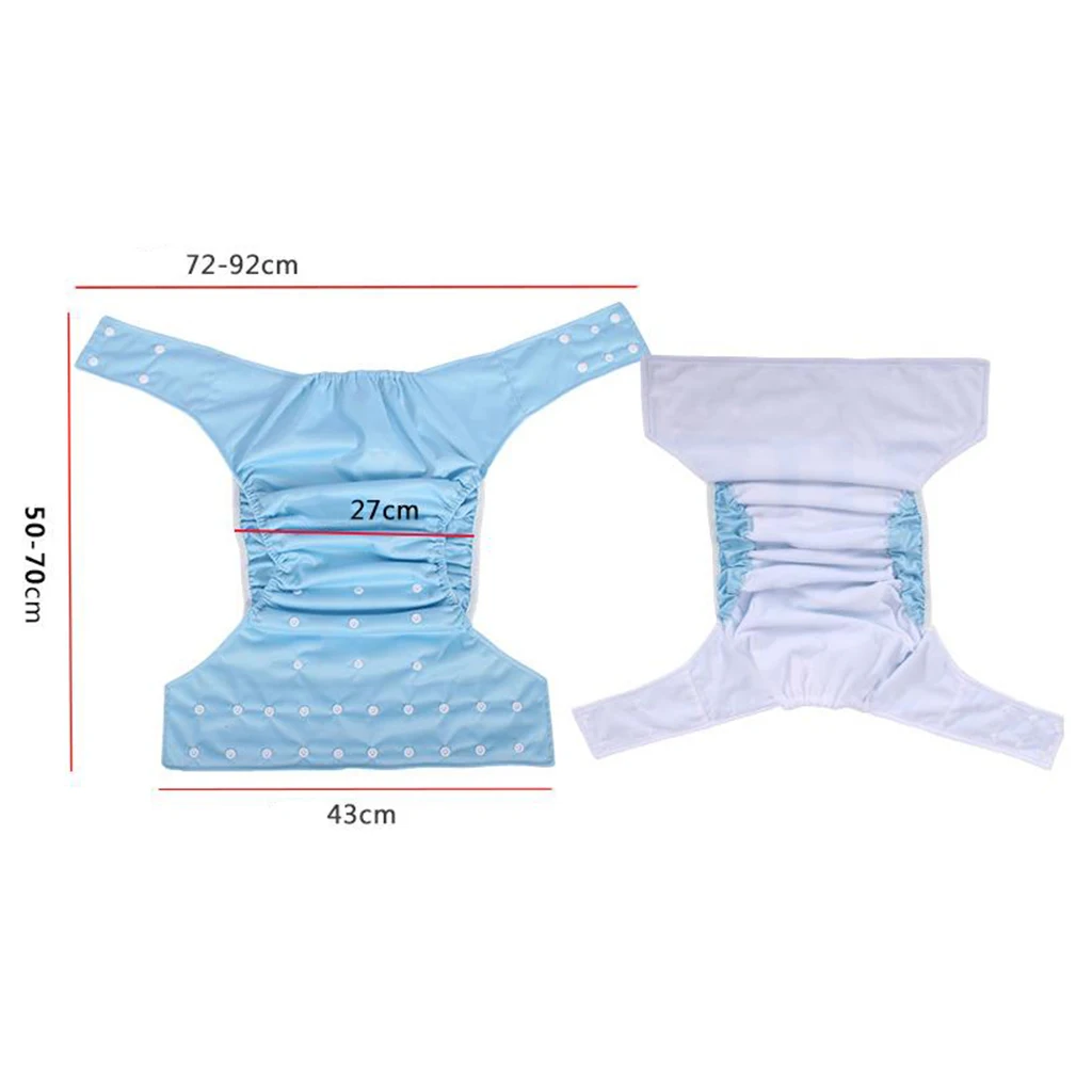 Adjustable Adult Cloth Diaper for Incontinence Washable Elastic Easy to Dry Leakfree Pants for Old People Disabled Odor Free 6