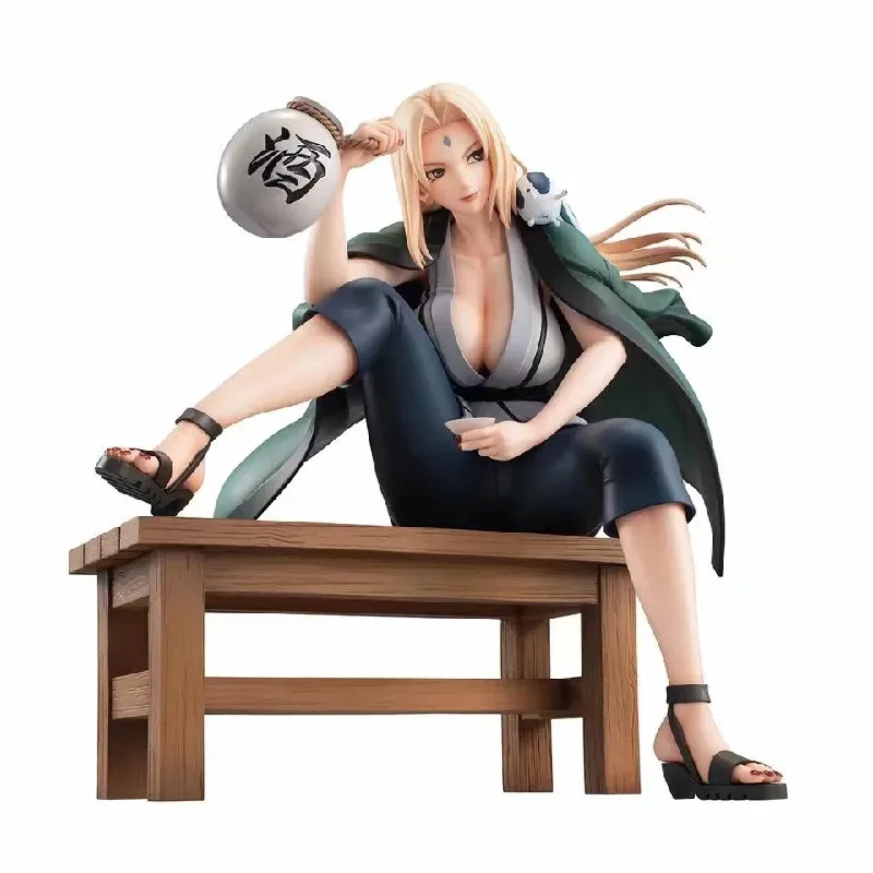 thumbnail image 1 of Figura de anime Naruto de 16 cm, gema, bebida, alcohol, estatua de Tsunade, figura de acción de PVC, adornos, colección, modelo, muñeca, juguetes para niños, 1 of 5