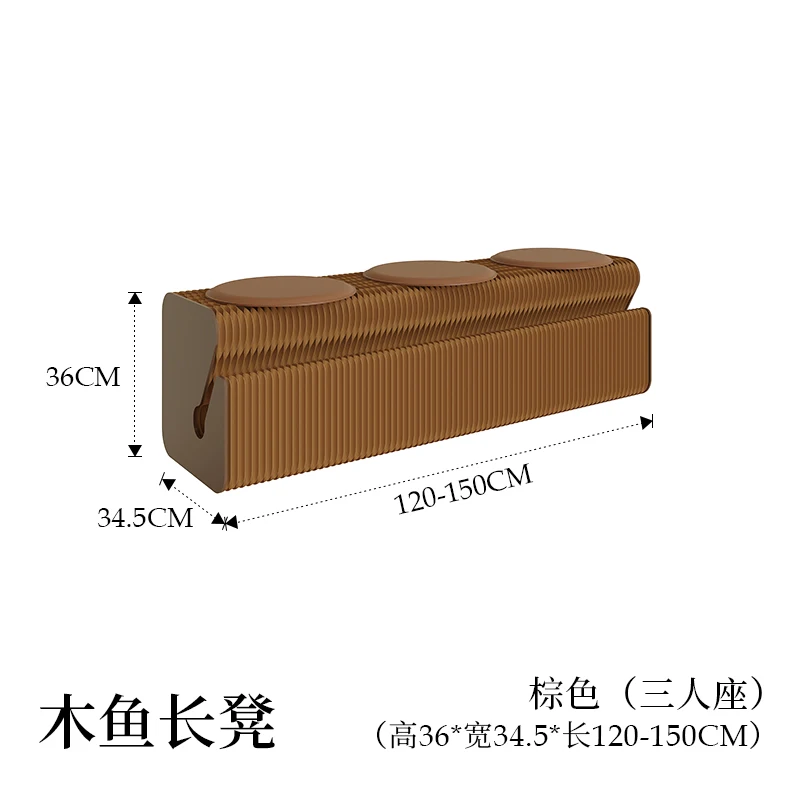 Folding paper bedside bench seat folding stool dining table exhibition multi-person sofa stool store magazine  스툴