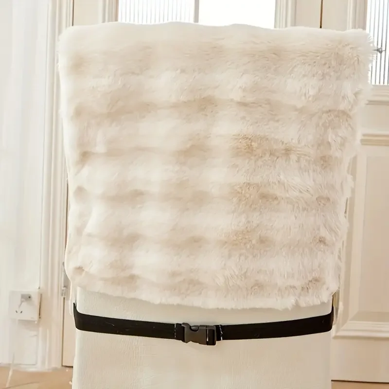 Winter Warmth Plush Chair Slipcover-Soft Anti-Slip Thick and Integrated Design for Living Room Dining Room Office and Home Decor 4