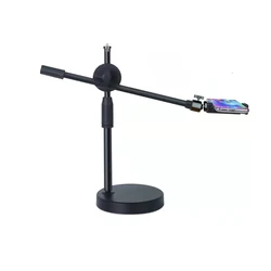 Adjustable Overhead Tripod with Ring Light and Mobile Holder for Photography and Nail Art (Only mount)