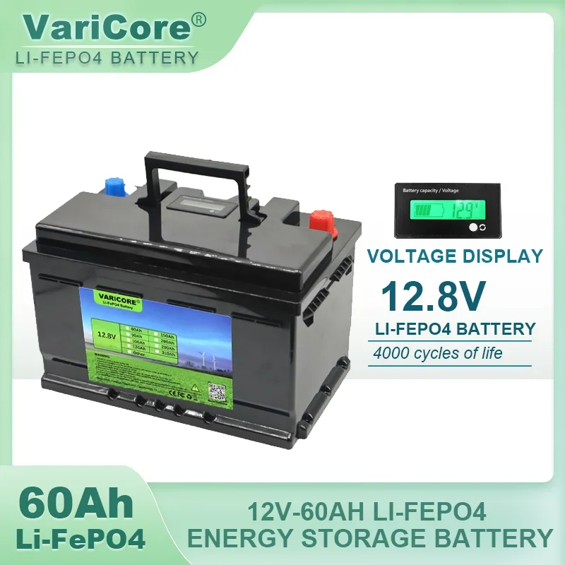 12V 280Ah 120AH LiFePO4 Battery 12.8V Lithium Power Batteries 4000 Cycles for RV Campers Golf Cart Off-Road Off-grid Solar Wind