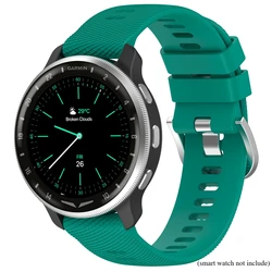 Premium Soft Silicone Quick Release Watch Band Strap - Universal Fit - 22mm (Green)