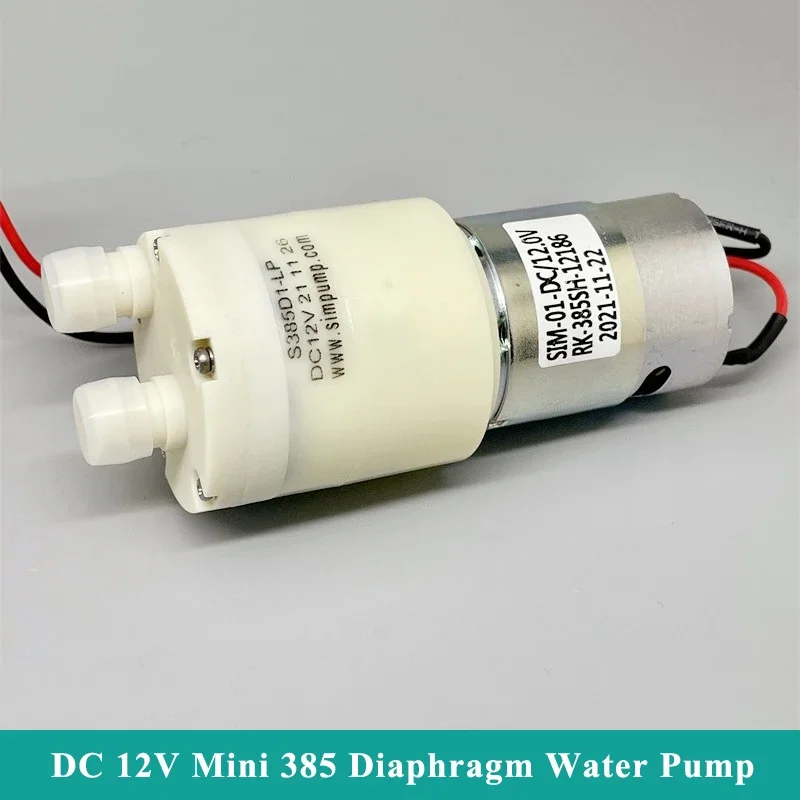 

DC12V Small Mini Water Pump Micro RK-385 Motor Diaphragm Pump Self-priming Suction Water Pump Large Flow DIY Dispenser Tea Table