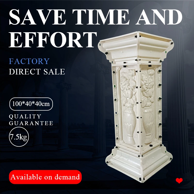 9622cmPlasticMoldsConcretePedestalBalustersidePillarpost