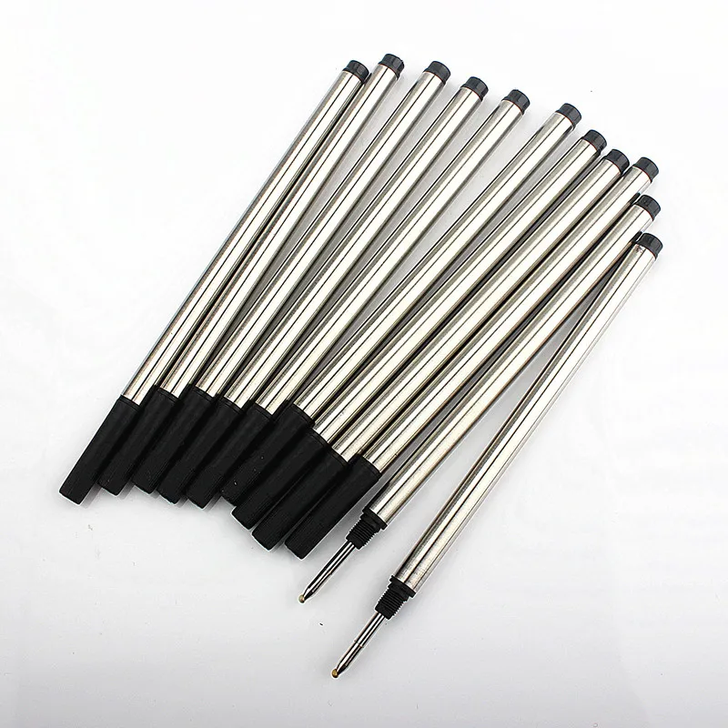 Hight Quality 5/10pc Blue Or Black Offer Special Roller Ball Pen Ink Refills Ballpoint Pen Refill Office School 4