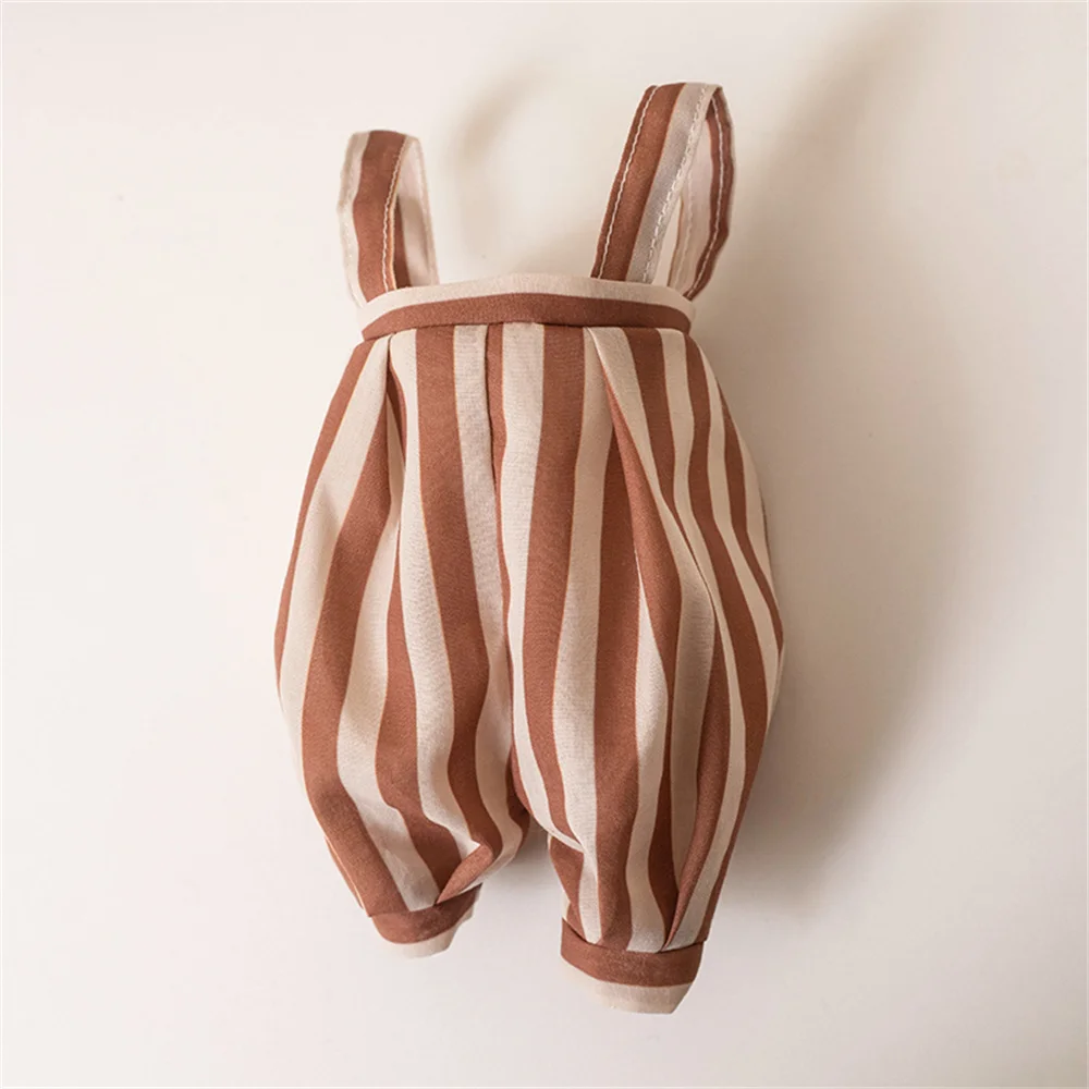 Stuffed Bunny Cloth Dress Toys Smoothing Toy for Infant Cuddling sleep doll for Girls Handmade Diversity Brown Rabbit Plushie - 3