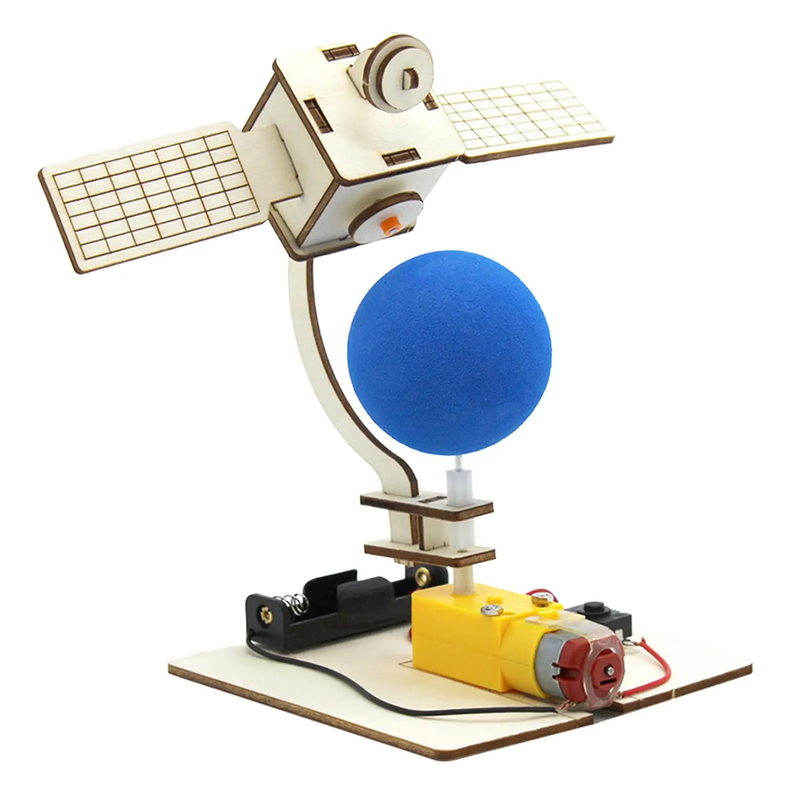 

Wooden Satellite Science Experiment Set Building Kits DIY Projects Wooden 3D Puzzle for School Children Ages 8+ Year Old Gift