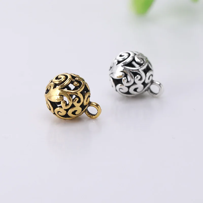 입체 라운드 할로우 아웃 금속 버튼, 패션 단추, 여성 셔츠 코트, 가디건 재봉 (KK-3306), 3x10mm, 로트당 10 개