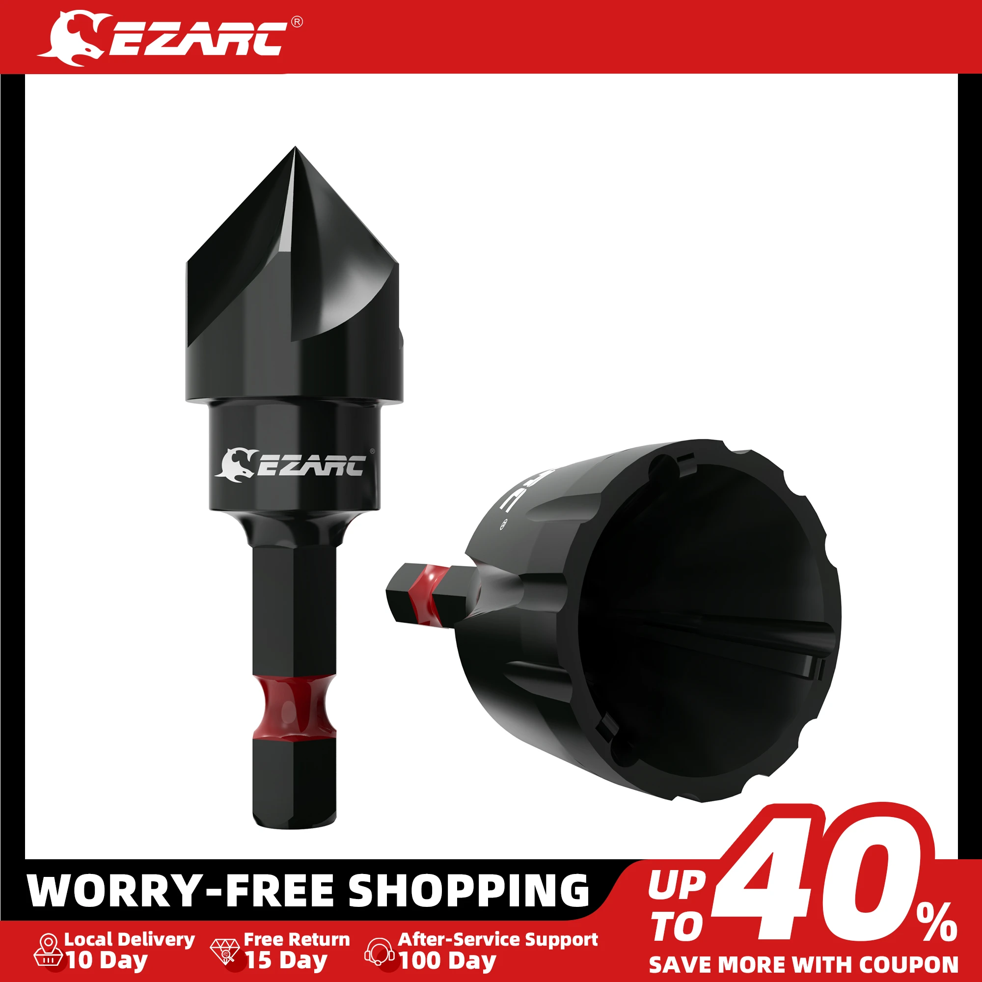 EZARC Deburring External Chamfer Tool, 2PCS Deburring Chamfer Tool