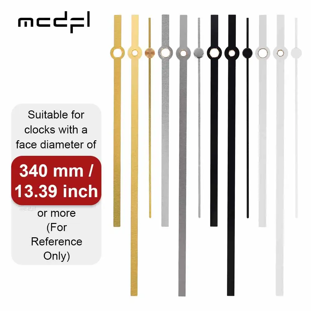 MCDFL Stylish Long Wall Watch Hands Set Clock Home Interior Big Arrows Quartz Movement for Bedroom Decoration Decor Accessories
