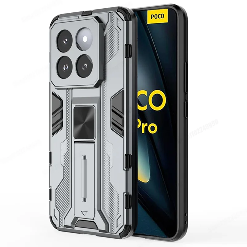 Shockproof Armor Magnetic Phone Case with Hard Holder