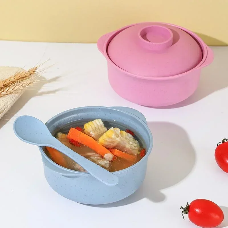 Multi-Use Instant Noodle and Soup Bowl with Lid for Students & Restaurants