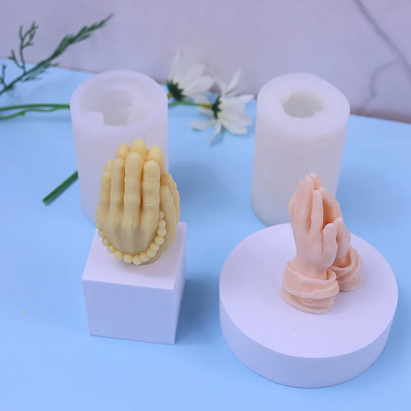 Prayer Hand Candle Mold 2
