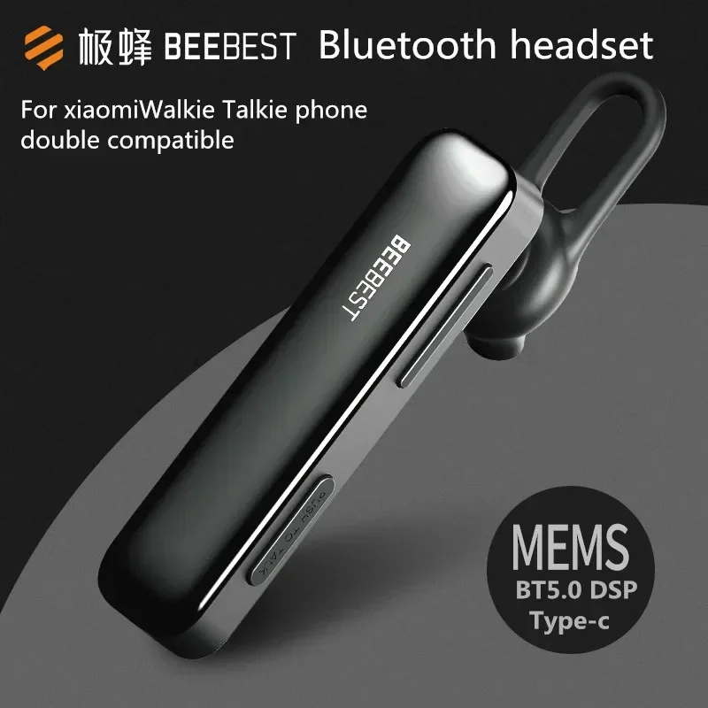 

Beebest Bluetooth-compatible Intercom Earphone 1s Ultralight 19g 125H Standby Walkie Talkie Parts Headset Support Accessories