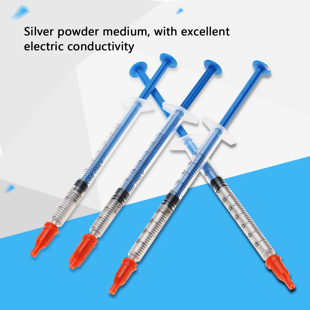 Conductive Silver Paste Conductive Silver Paint Paste Adhesive Paint Pen for Keyboard PCB Repair conductive silver paste