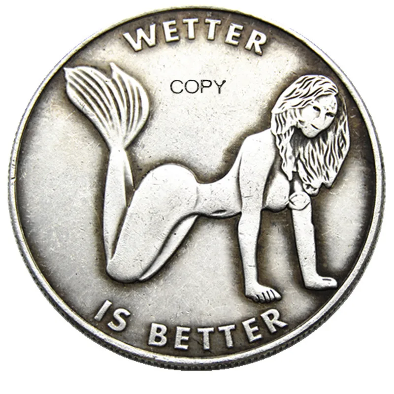 Hb(171)Us Hobo Morgan Dollar Skull Zombie Zcheletro Placcato Argento Copy Coins