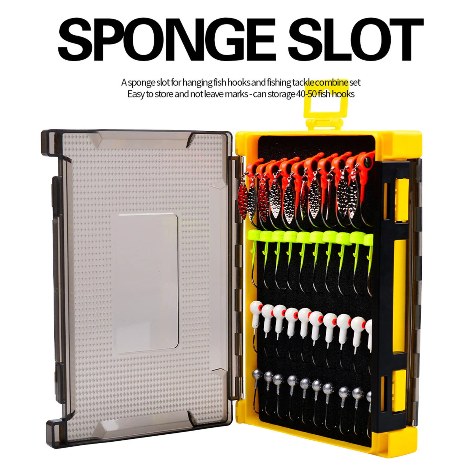 

Коробка для рыболовной приманки, органайзер, двусторонняя рыболовная приманка, снасти для хранения, чехол для рыболовной приманки, приманки для кальмаров, джиг, крючки для рыбной ловли