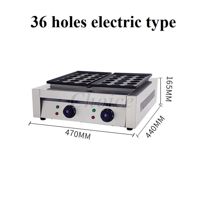 

Commercial Electric Gas 36 Holes Tokyo Octopus Meatball Machine Takoyaki Waffle Ball Grill Machine