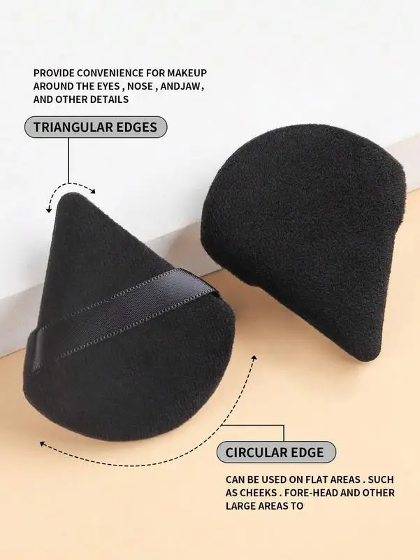 10 multi-color powder puff combination set powder puff set multi-color triangle heart-shaped powder puff cosmetic cotton