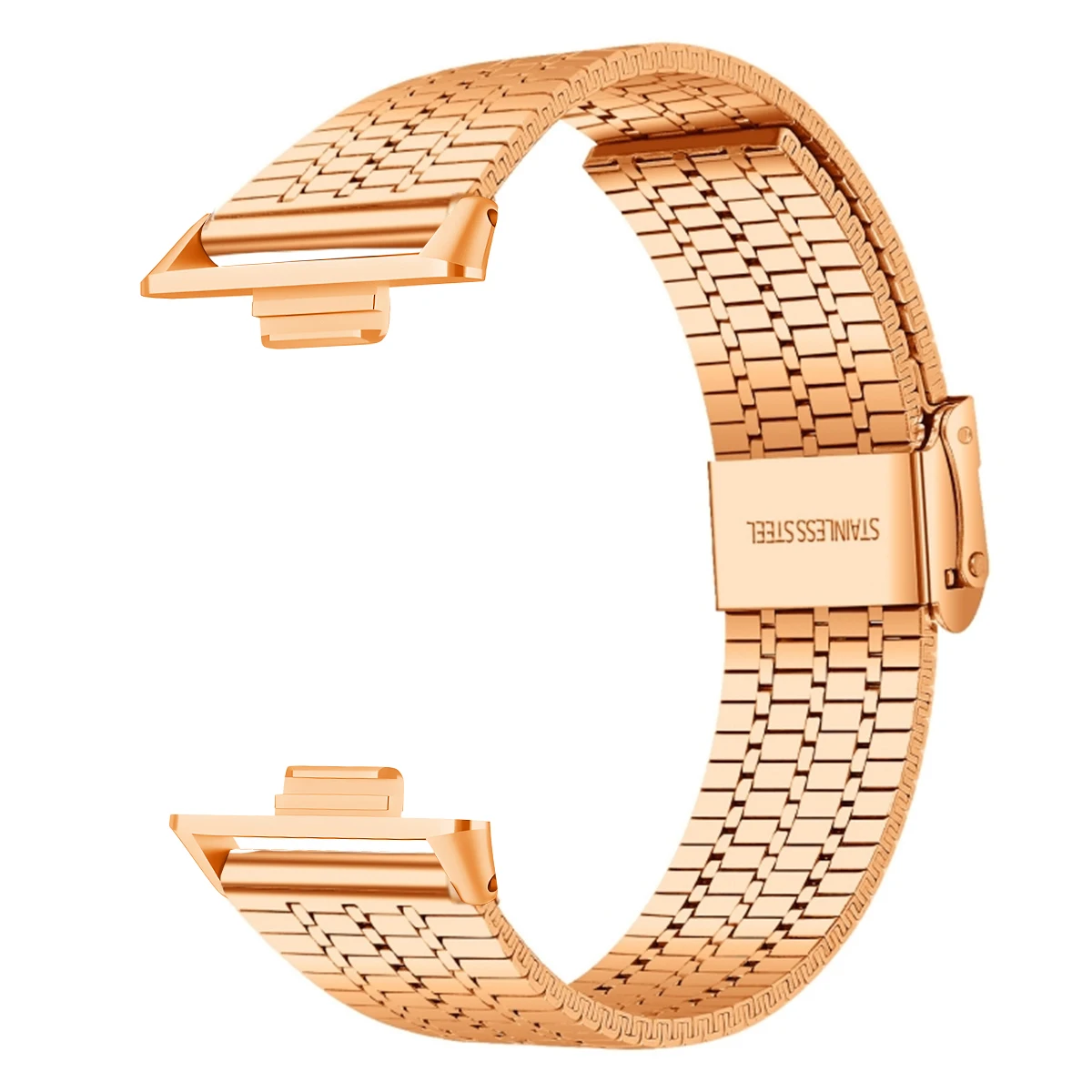 Premium Stainless Steel Bracelet Strap for Smartwatches - Sleek Metal Design Wristband