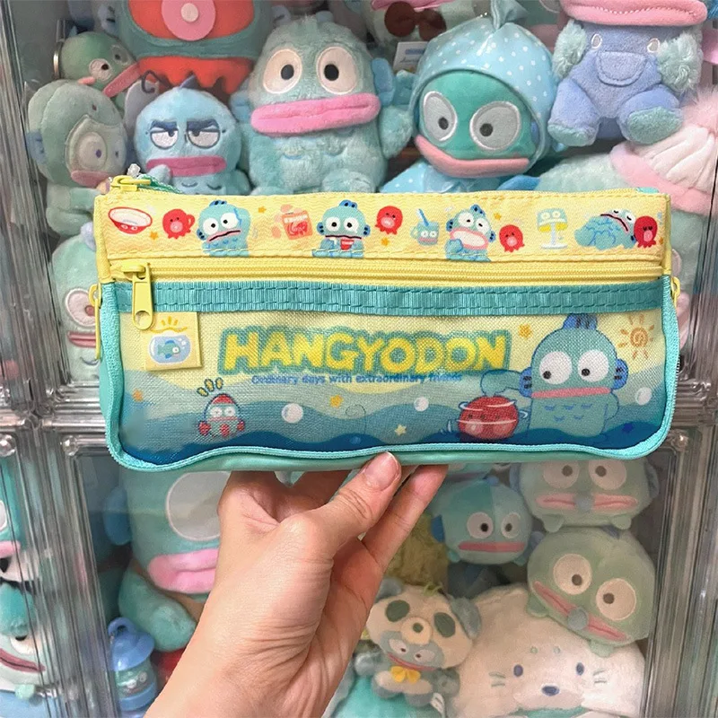 

Карандаш Sanrio Hangyodon, милая Многофункциональная портативная сумка большой емкости для хранения, школьные принадлежности, канцелярские подарки
