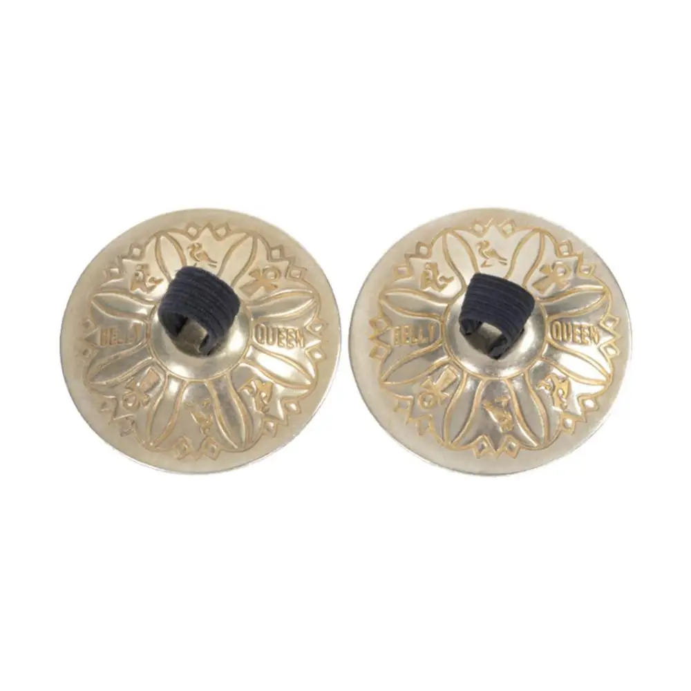 1 Pair Copper Finger Cymbals Belly Dancing Dancewear Decoration Music Equipment Accessories Attachment