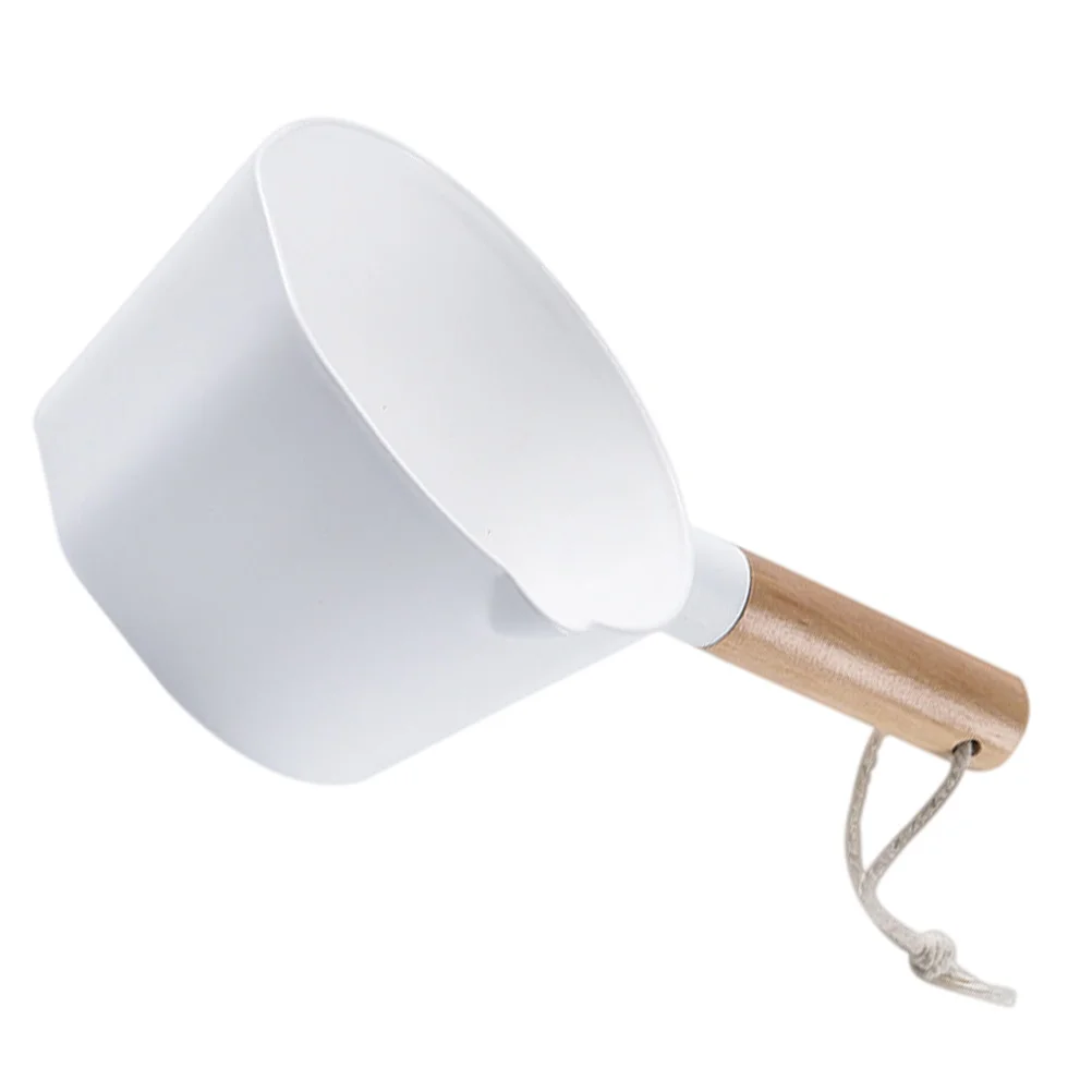 Ladle Kitchen Water Bath Spoon Scoop Bucket Japanese-style Bailer Wood Long Handle Toddler Baby Bathtub