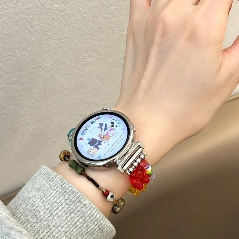작은 곰 젤리 구슬은 Huawei GT5/GT5 Pro/GT4/GT2/3/4 22mm/20mm/18mm 시계 스트랩에 적합합니다.