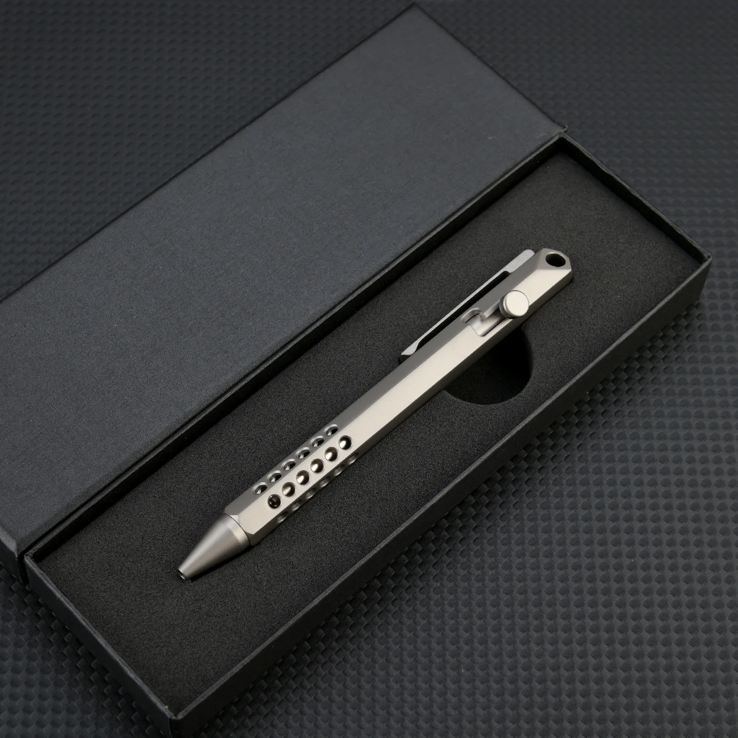 12CM Titanium Alloy MINI Bolt Pen Portable Business Writing Multi-functional Outdoor Traveling Office EDC Tools Ballpoint Pen
