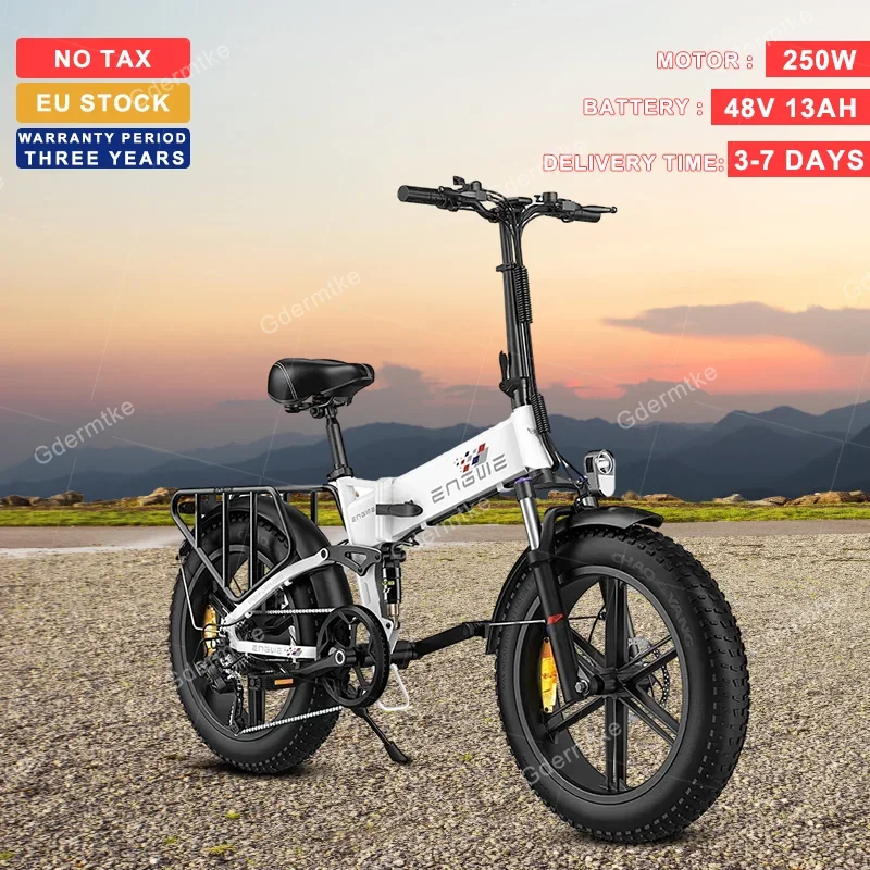 Eu Stock Electric City Bike Fat Tire 250W Motor 48 V13Ah Batteria Al Litio Mountain Bike Bicicletta Elettrica In Lega Di Alluminio A 7 Velocità