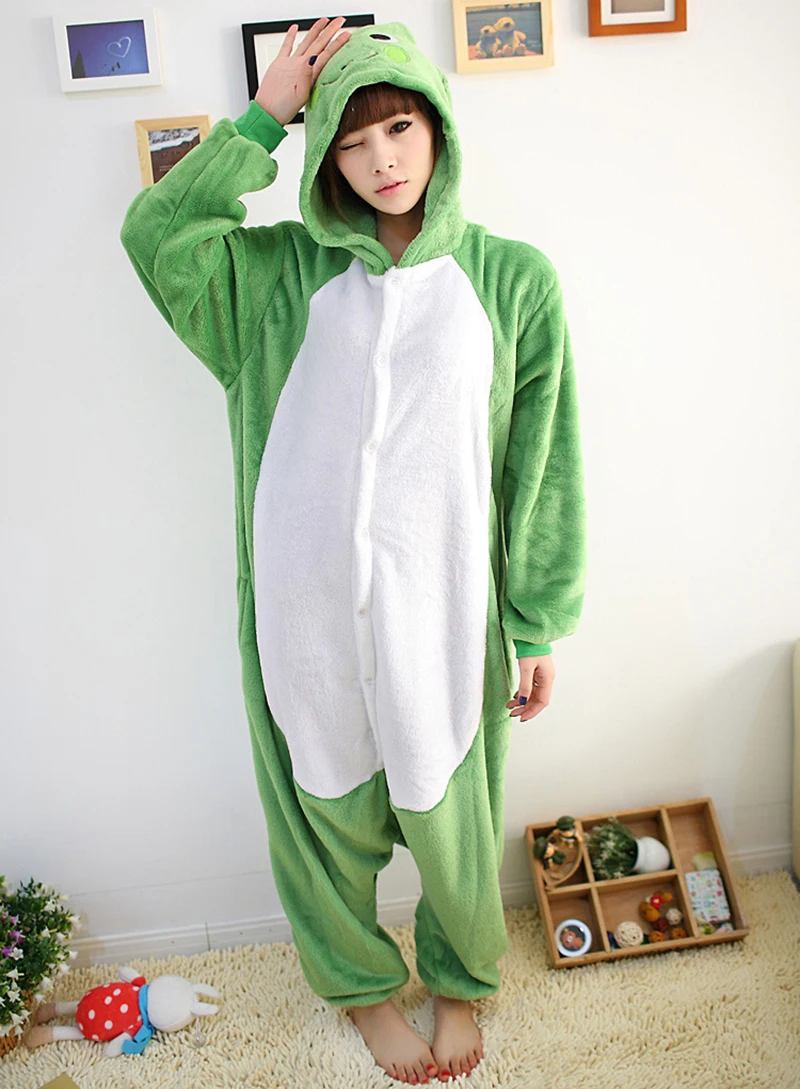 Adult Animal Onesie Pajamas Men and Women's Anime Cosplay Costume Sleepwear One-Piece Jumpsuits for Girls Boys Unisex Homewear