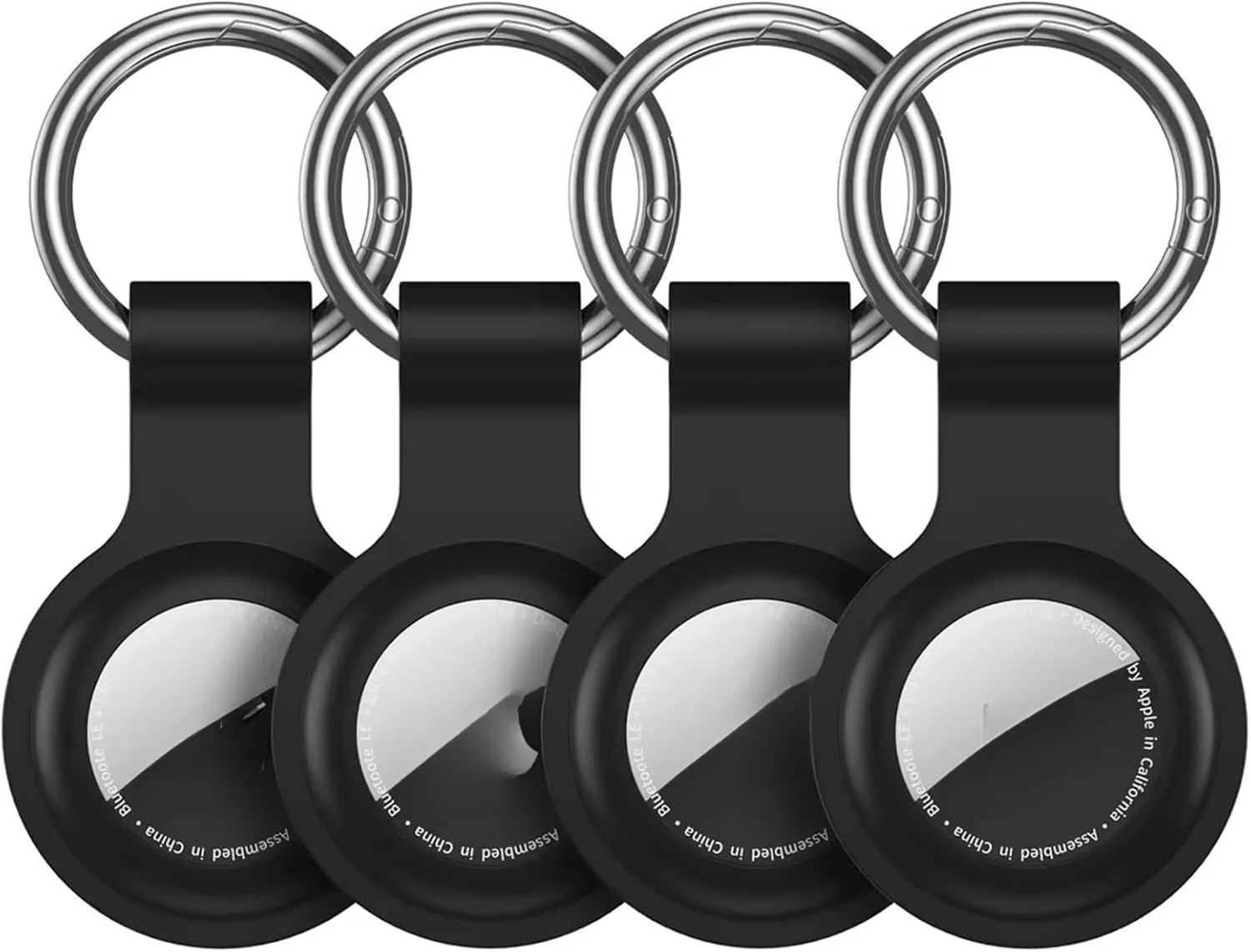 Silicone Protective Keychain Cover for Airtags - Pet Collar and Accessory Holder