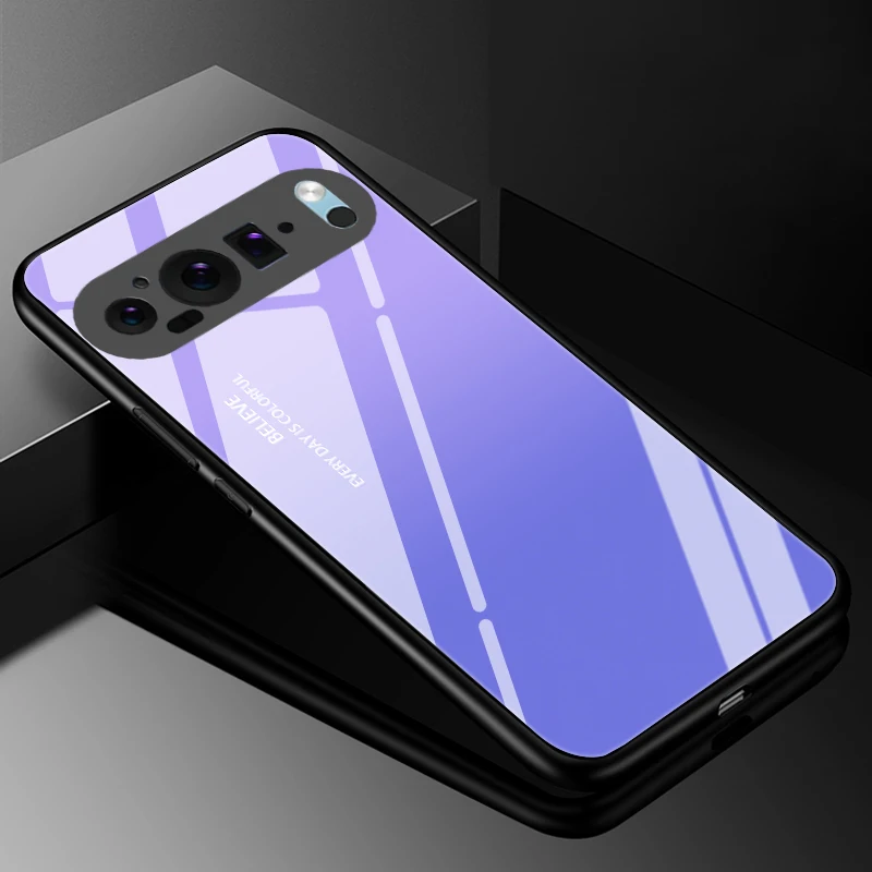 Tempered Glass Hard Back Bumper Case Cover with s Design