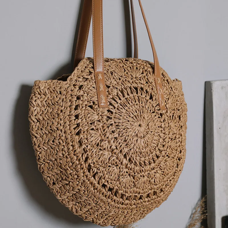 One Straw Fashion Woven Bag Shoulder Large Capacity Casual Handbag For Woman High-Quality Messenger Versatile Luxury Crossbody
