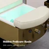Massage Table Bed Pedicure Beauty Modern Hair Salon Washing Chair Shampoo Bed With Foot Spa 5