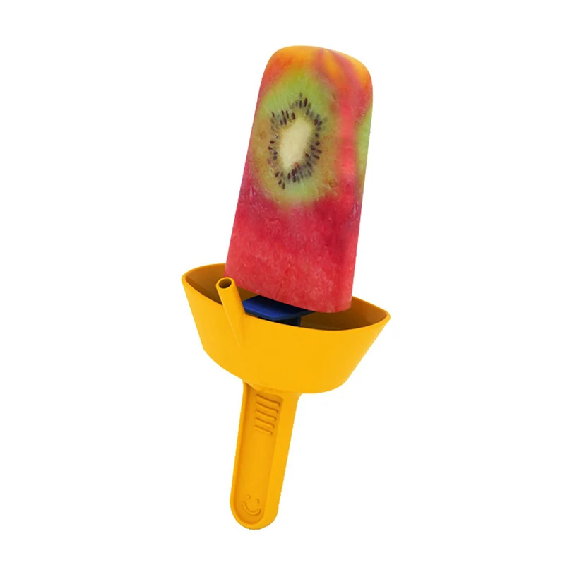 Anti-Drip Popsicle Holder With Straw Popsicle Ice Cream Portable Holder Anti-Dirty Hand Homemade Mold ice mold popsicle holders sleeves ice cream cone holder ice cream stick tools
