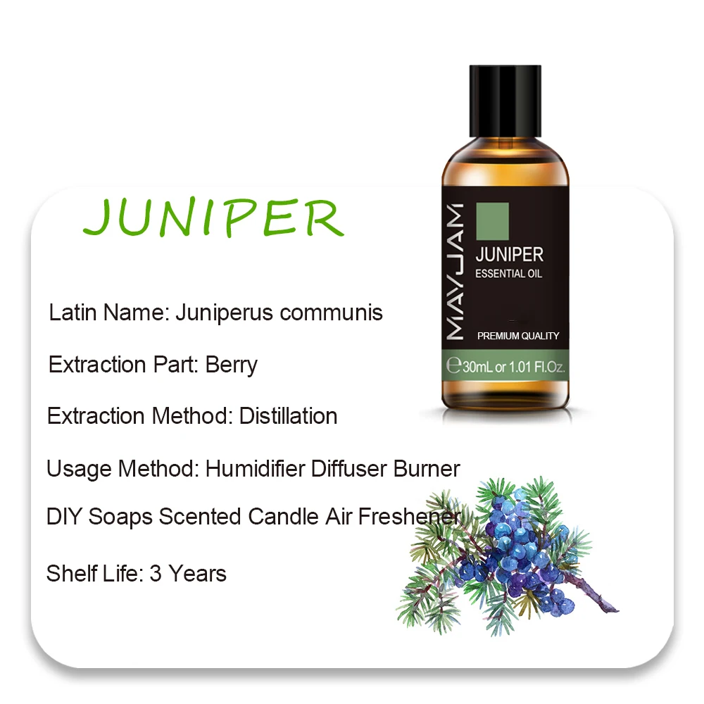 MAYJAM Essential Oils - Aromatic Bliss Collection: Lavender, Jasmine, Eucalyptus, Ylang Ylang, Vanilla, and Tea Tree