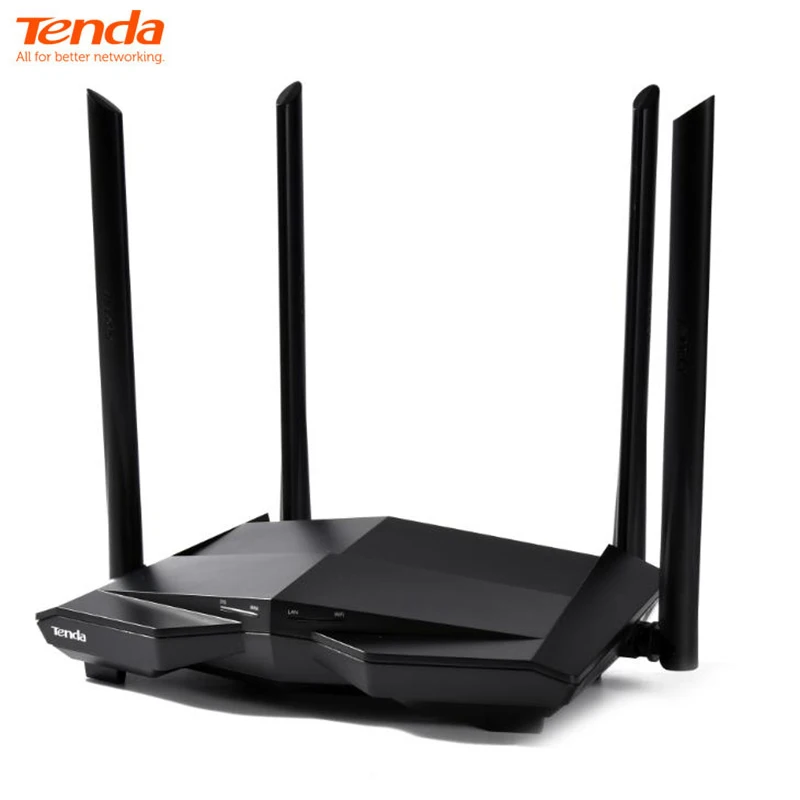 

Tenda AC10 Wireless Wifi Router Dual Band 2.4G/5G 1000Mbps Gigabit Repeater 802.11AC Remote APP Control 4*6dBi High Gain Antenna