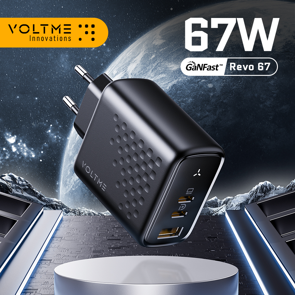 VOLTME USB Charger 65W GaN Charger For Macbook Tablet Fast Charging For iPhone Xiaomi USB Type C PD Charge For iPhone 13 12 11
