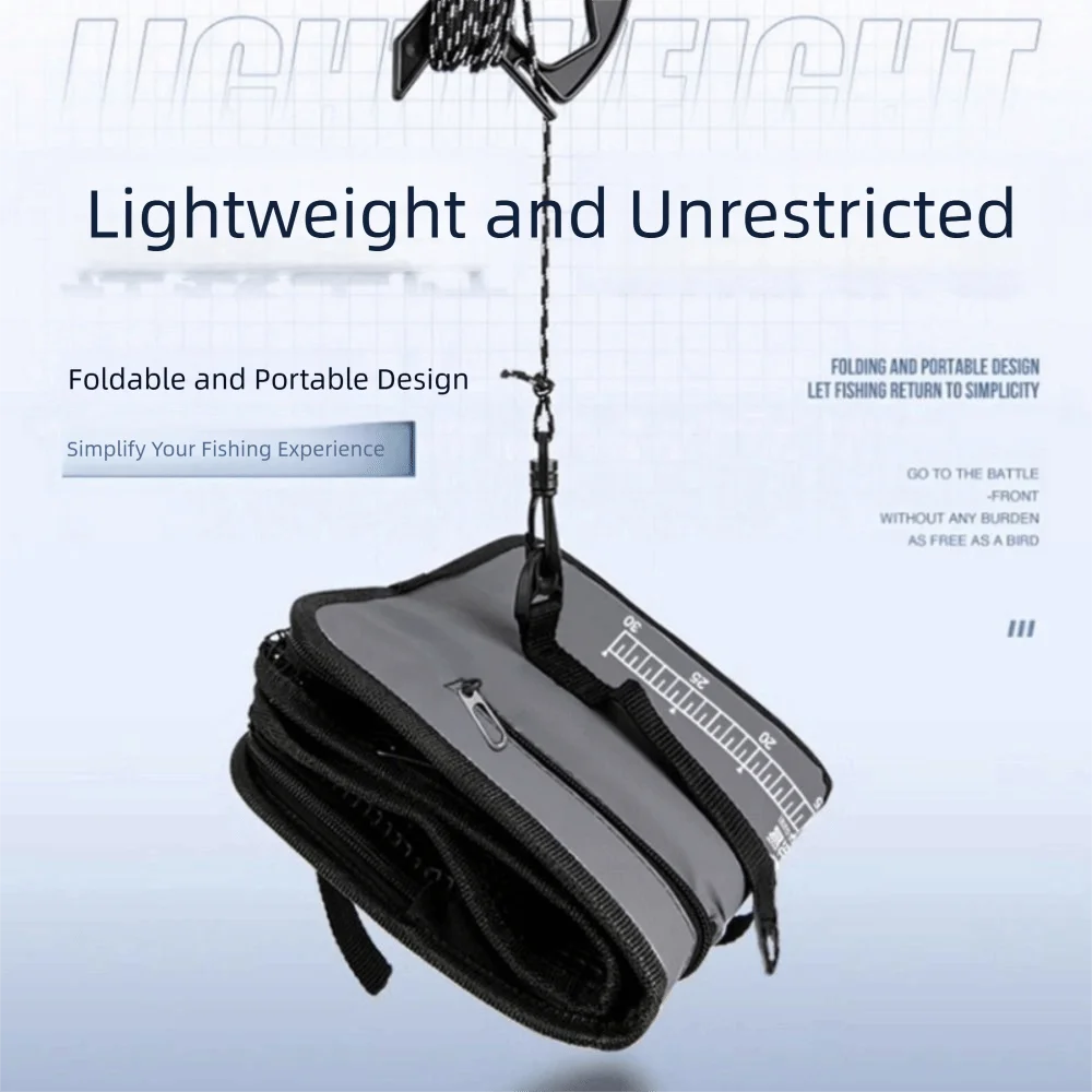 Description Picture 4 of itemFish Net Bag Floating Fish Basket Large Capacity Quick-drying Foldable Fish Cage 19L/47L Fish Protector Foldable Fishing Net