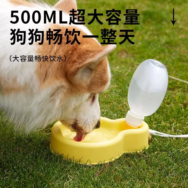 강아지 외출 물컵, 접이식 주전자, 편리한 대용량 휴대 컵, 식수 공급기, 산책하는 개와 고양이