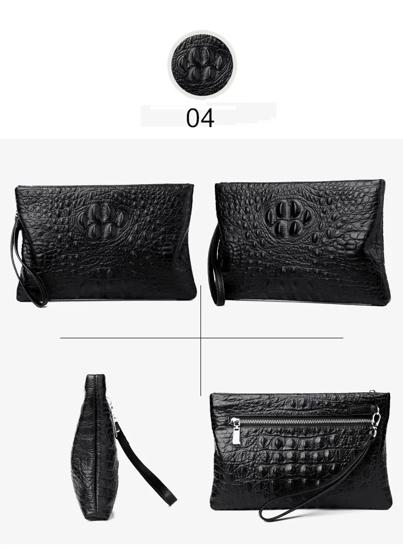 Wallet Zip Bag Envelope Clutch Men's Handbag Fashion Moneybag Casual Trend Clip Bag Thin Handbag