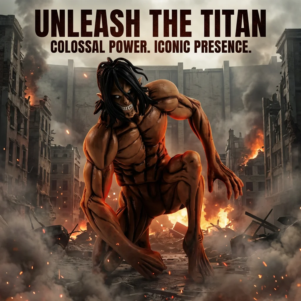Attack on Titan Eren Jaeger Giant Action Figure Collectible Toy